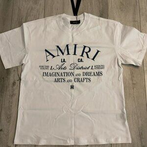 AMIRI Classic Logo White Short Sleeve Tee
